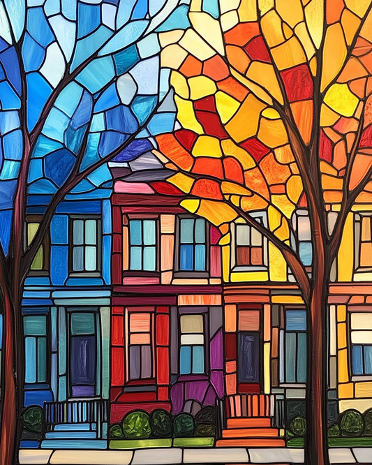 Artistic Residential Scene