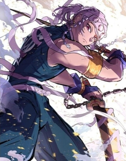 Demon Slayer Tengen Uzui Sound Breathing – Anime Paint By Numbers Kit