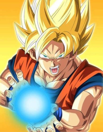 Dragon Ball Z Goku Super Saiyan Kamehameha – Anime Paint By Numbers Kit