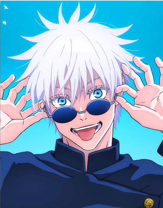 Jujutsu Kaisen Gojo Satoru with Sunglasses - Anime Paint By Numbers Kit