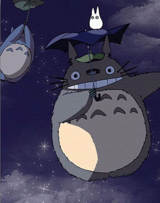 My Neighbor Totoro Flying Totoro - Anime Paint By Numbers Kit
