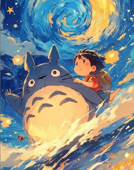 My Neighbor Totoro Together - Anime Paint By Numbers Kit