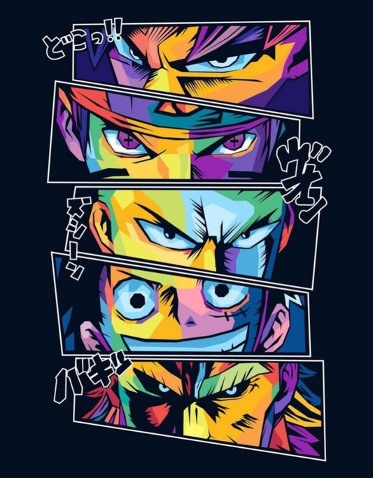 One Piece Hero Eyes - Anime Paint By Numbers Kit