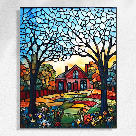 Tranquil Twilight Lane