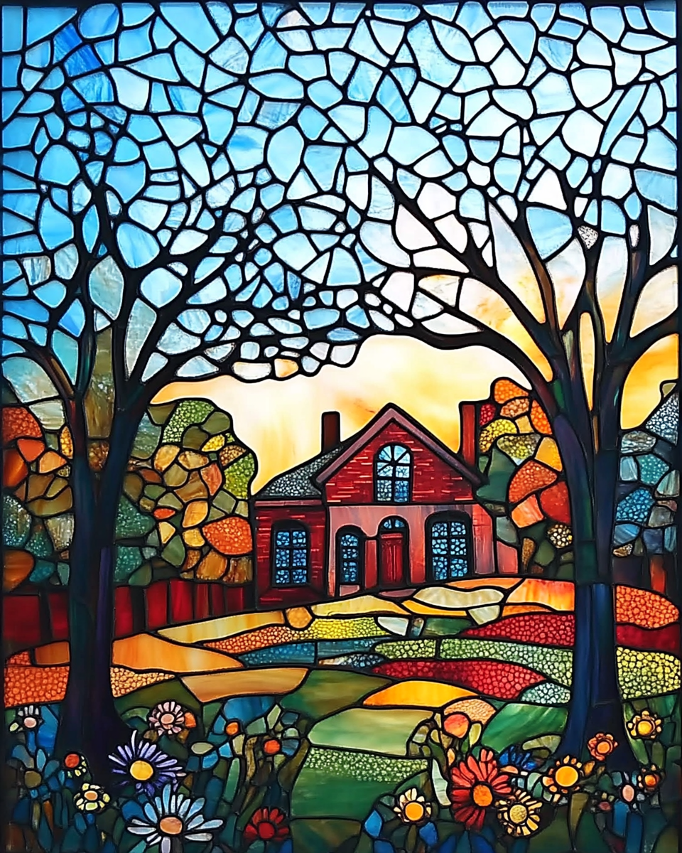 Tranquil Twilight Lane