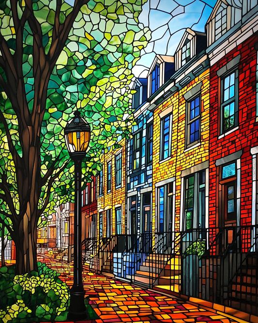 Sun - lit Mansion in Greenery