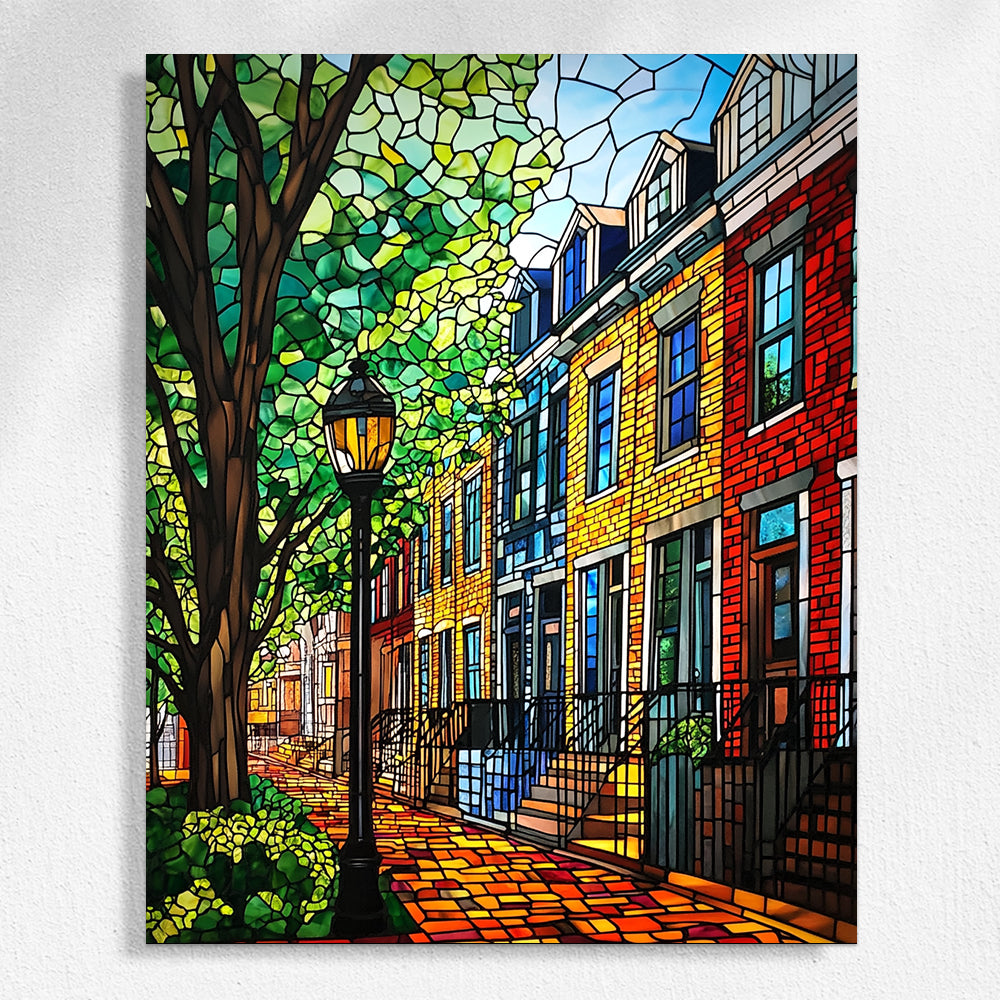 Sun - lit Mansion in Greenery