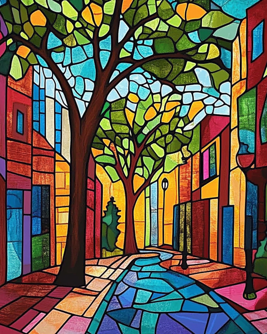 Vibrant Alleyway Artistry