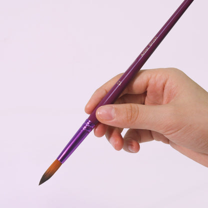 Purple 12pcs Paint Brushes