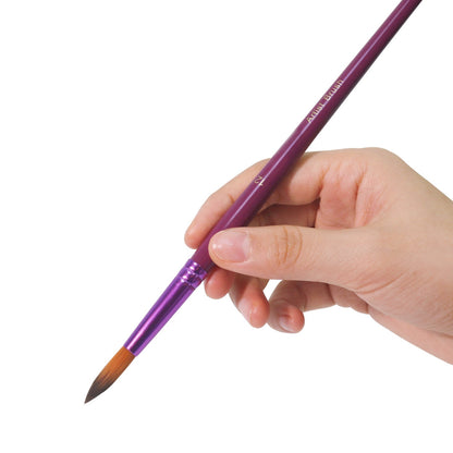 Purple 12pcs Paint Brushes