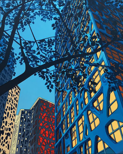 Ice Blue Melancholy Moment