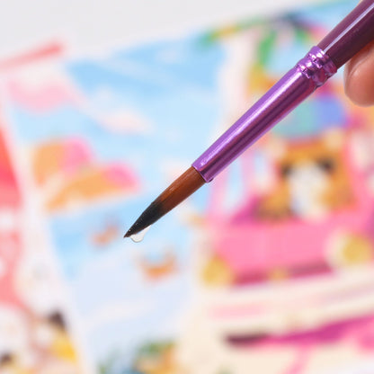 Purple 12pcs Paint Brushes