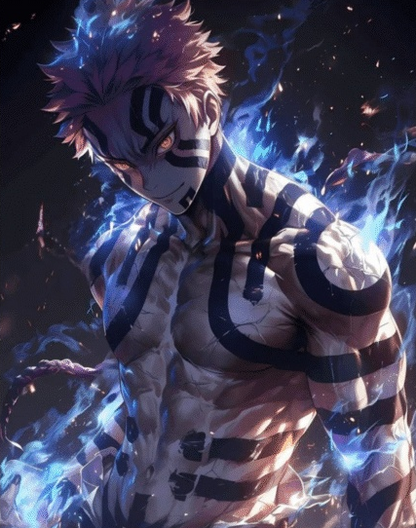 Demon Slayer Akaza The Greatest – Anime Paint By Numbers Kit