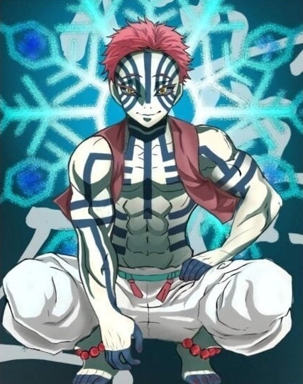 Demon Slayer Akaza – Anime Paint By Numbers Kit