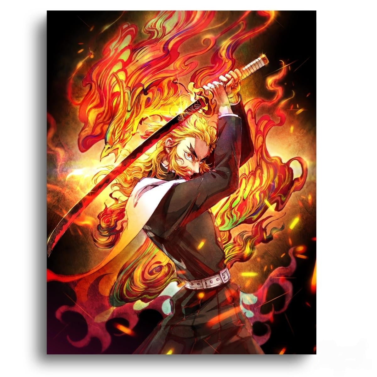 Demon Slayer Fire It UP – Anime Paint By Numbers Kit