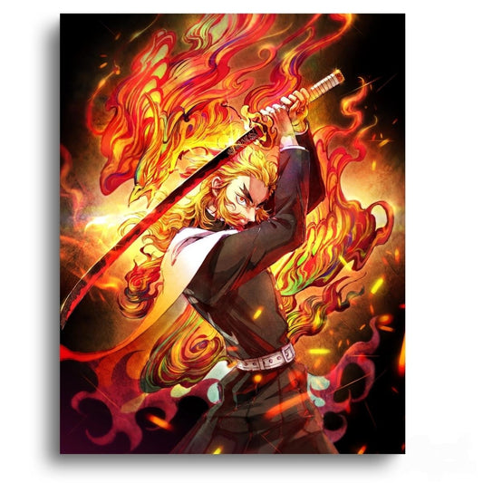 Demon Slayer Fire It UP – Anime Paint By Numbers Kit