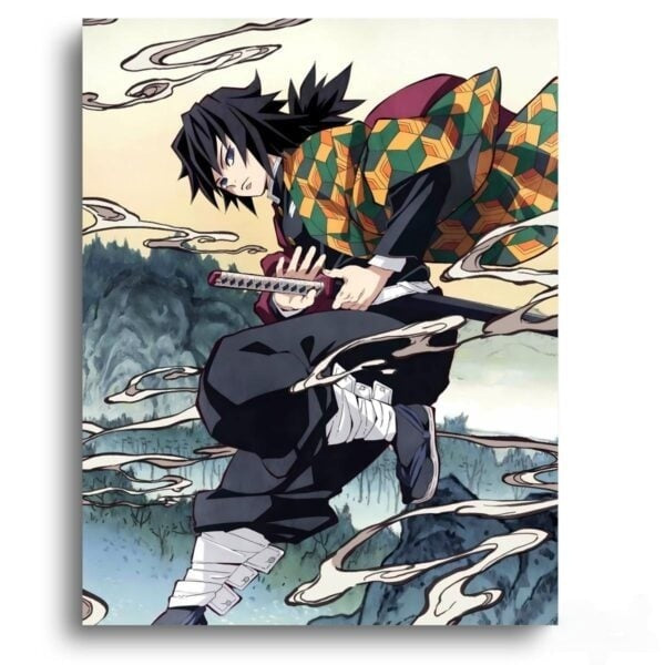 Demon Slayer Giyu Jump – Anime Paint By Numbers Kit