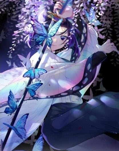 Demon Slayer Shinobu Art Of Fight – Anime Paint By Numbers Kit