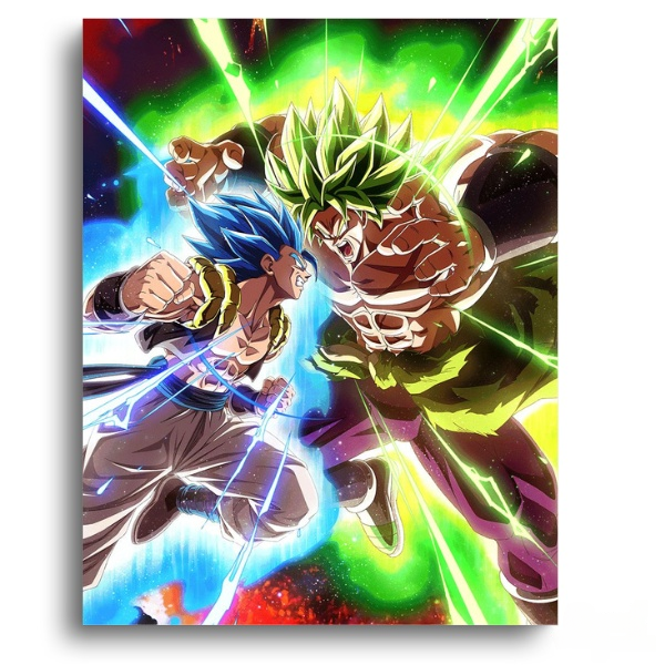 Dragon Ball Z Broly vs Gogeta Showdown – Anime Diamond Painting
