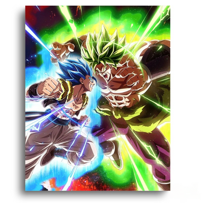 Dragon Ball Z Broly vs Gogeta Showdown – Anime Diamond Painting