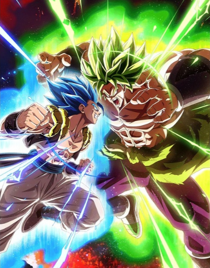 Dragon Ball Z Broly vs Gogeta Showdown – Anime Diamond Painting