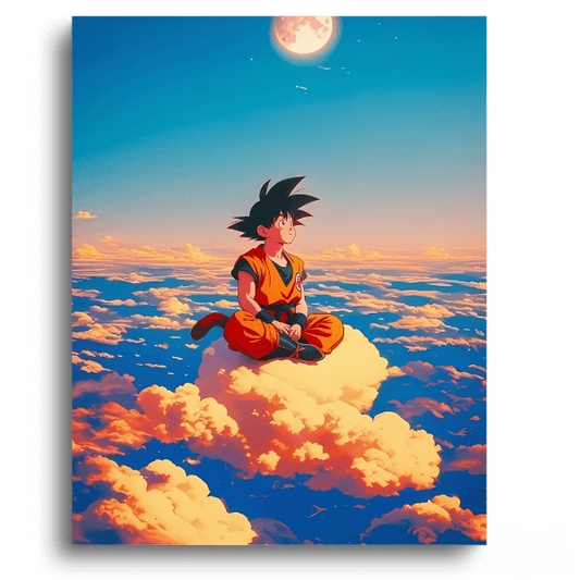 Dragon Ball Z Goku Cloud Serenity – Anime Paint By Numbers Kit