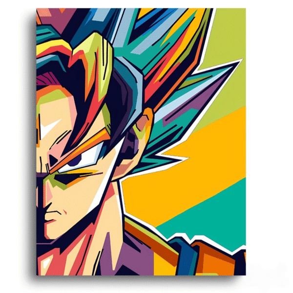 Dragon Ball Z: Goku Pop Art – Anime Paint By Numbers Kit