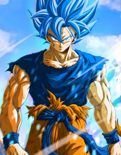 Dragon Ball Z: Goku Super Saiyan Blue – Anime Paint By Numbers Kit