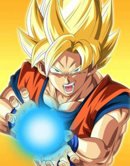 Dragon Ball Z Goku Super Saiyan Kamehameha – Anime Paint By Numbers Kit