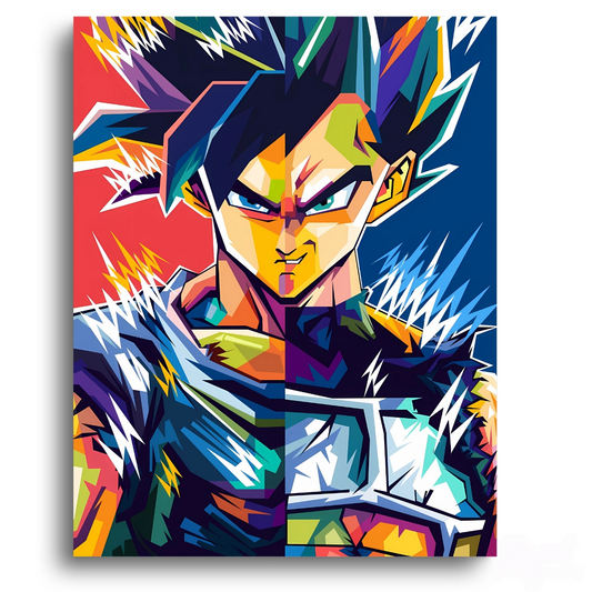 Dragon Ball Z Goku and Vegeta Anime - Paint By Numbers Kit