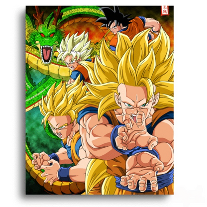 Dragon Ball Z: Legendary Saiyan Forms – Anime Paint By Numbers Kit