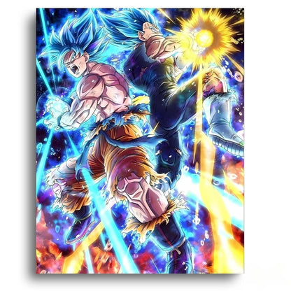 Dragon Ball Z Ice & Fire Fight – Anime Diamond Painting
