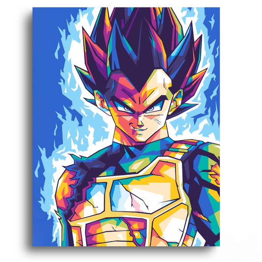 Dragon Ball Z: Vegeta Pop Art – Anime Diamond Painting