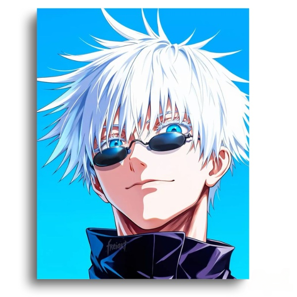 Jujutsu Kaisen Gojo Electric Gaze - Anime Paint By Numbers Kit