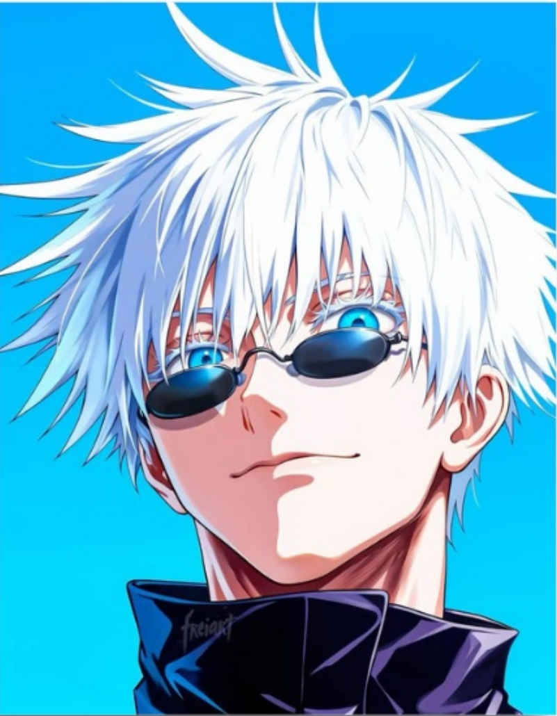 Jujutsu Kaisen Gojo Electric Gaze - Anime Paint By Numbers Kit