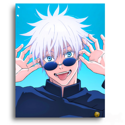 Jujutsu Kaisen Gojo Satoru with Sunglasses - Anime Paint By Numbers Kit
