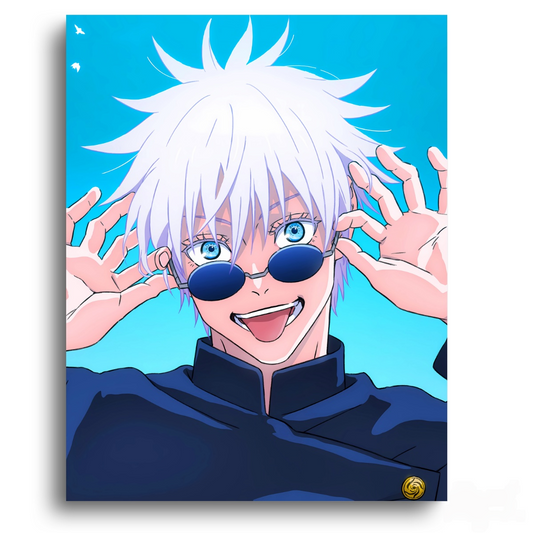 Jujutsu Kaisen Gojo Satoru with Sunglasses - Anime Paint By Numbers Kit