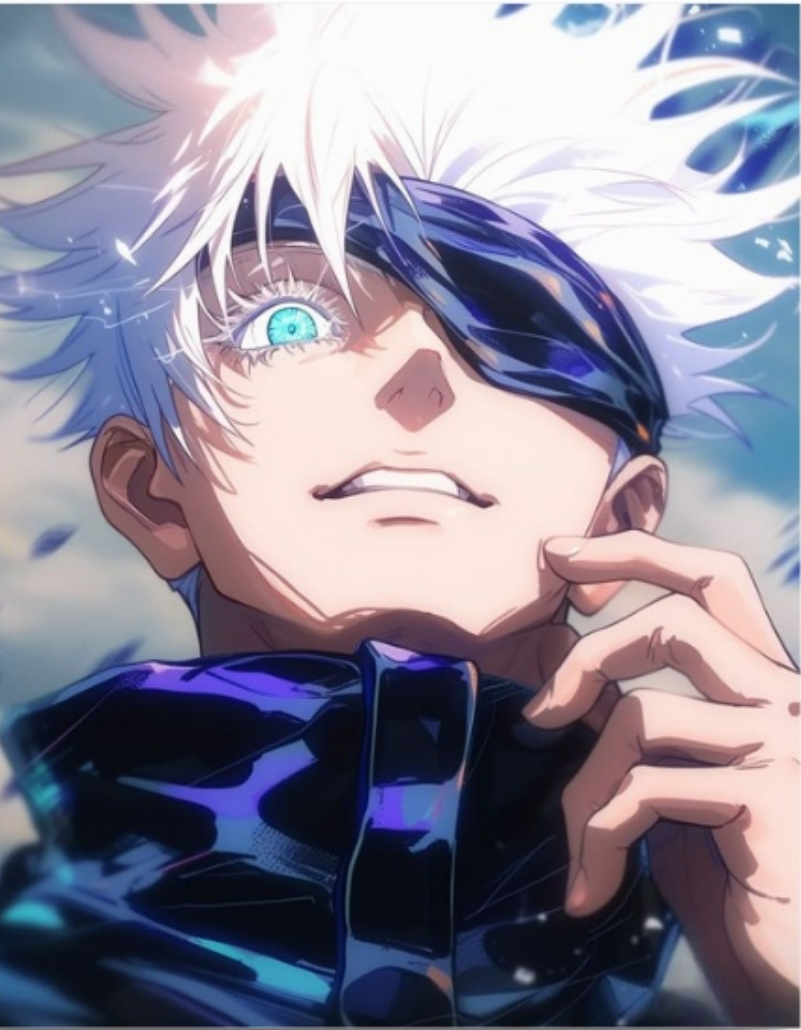 Jujutsu Kaisen Gojo Unsealed Radiance - Anime Paint By Numbers Kit