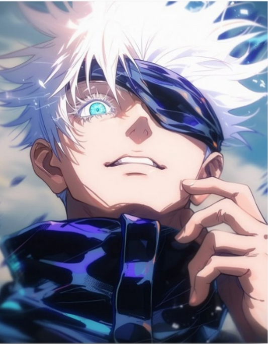 Jujutsu Kaisen Gojo Unsealed Radiance - Anime Paint By Numbers Kit