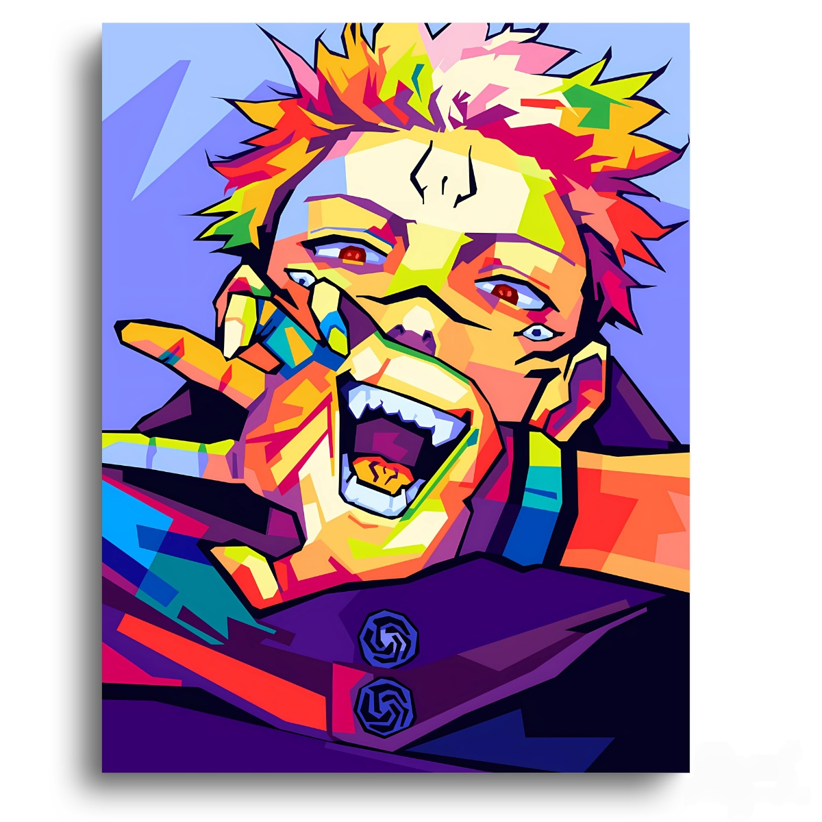 Jujutsu Kaisen Sukuna Hand Mouth - Anime Paint By Numbers Kit