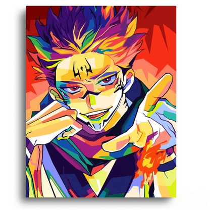 Jujutsu Kaisen Sukuna Ryomen - Anime Paint By Numbers Kit