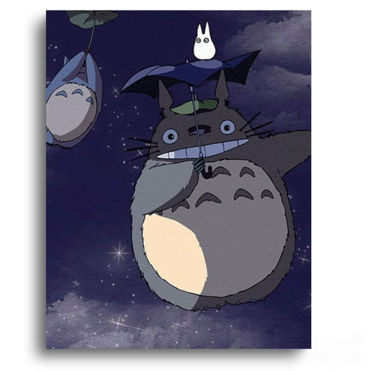 My Neighbor Totoro Flying Totoro - Anime Paint By Numbers Kit