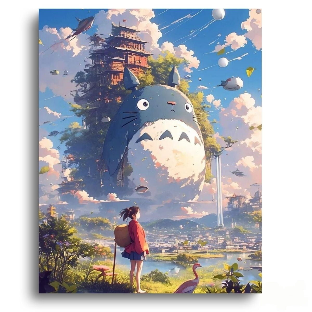 My Neighbor Totoro The City - Anime Paint By Numbers Kit