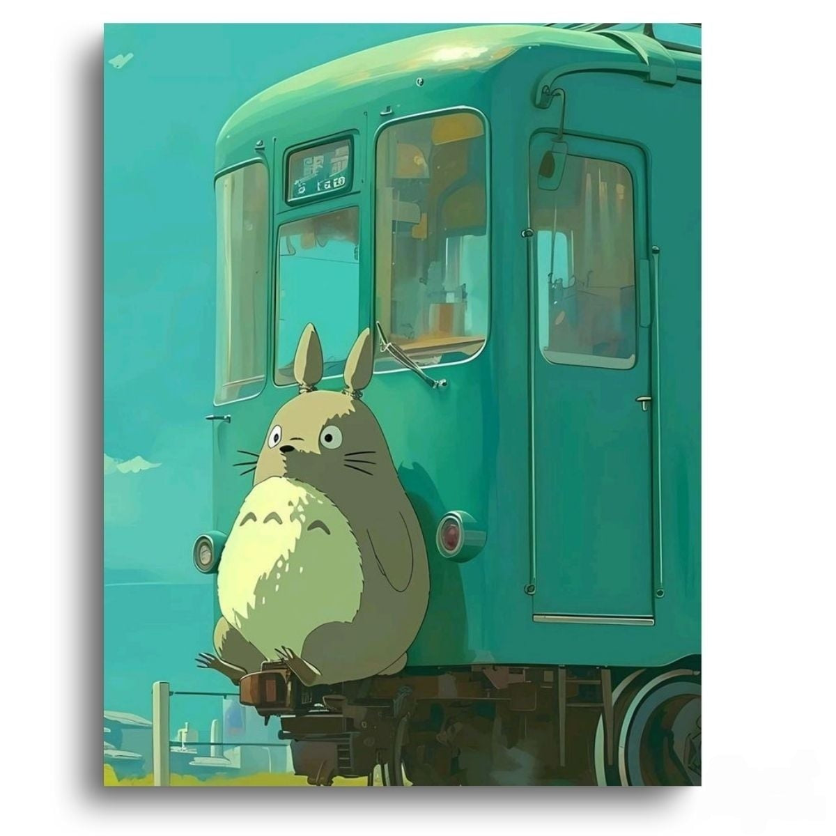 My Neighbor Totoro The Train - Anime Paint By Numbers Kit