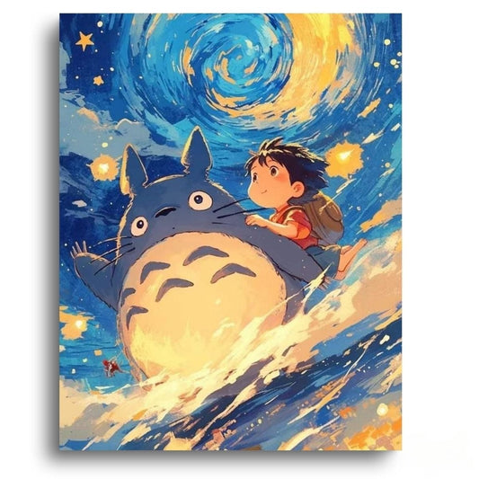 My Neighbor Totoro Together - Anime Paint By Numbers Kit