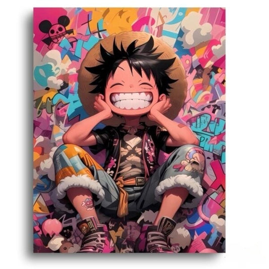 One Piece Luffy Happy As never – Anime Paint By Numbers Kit