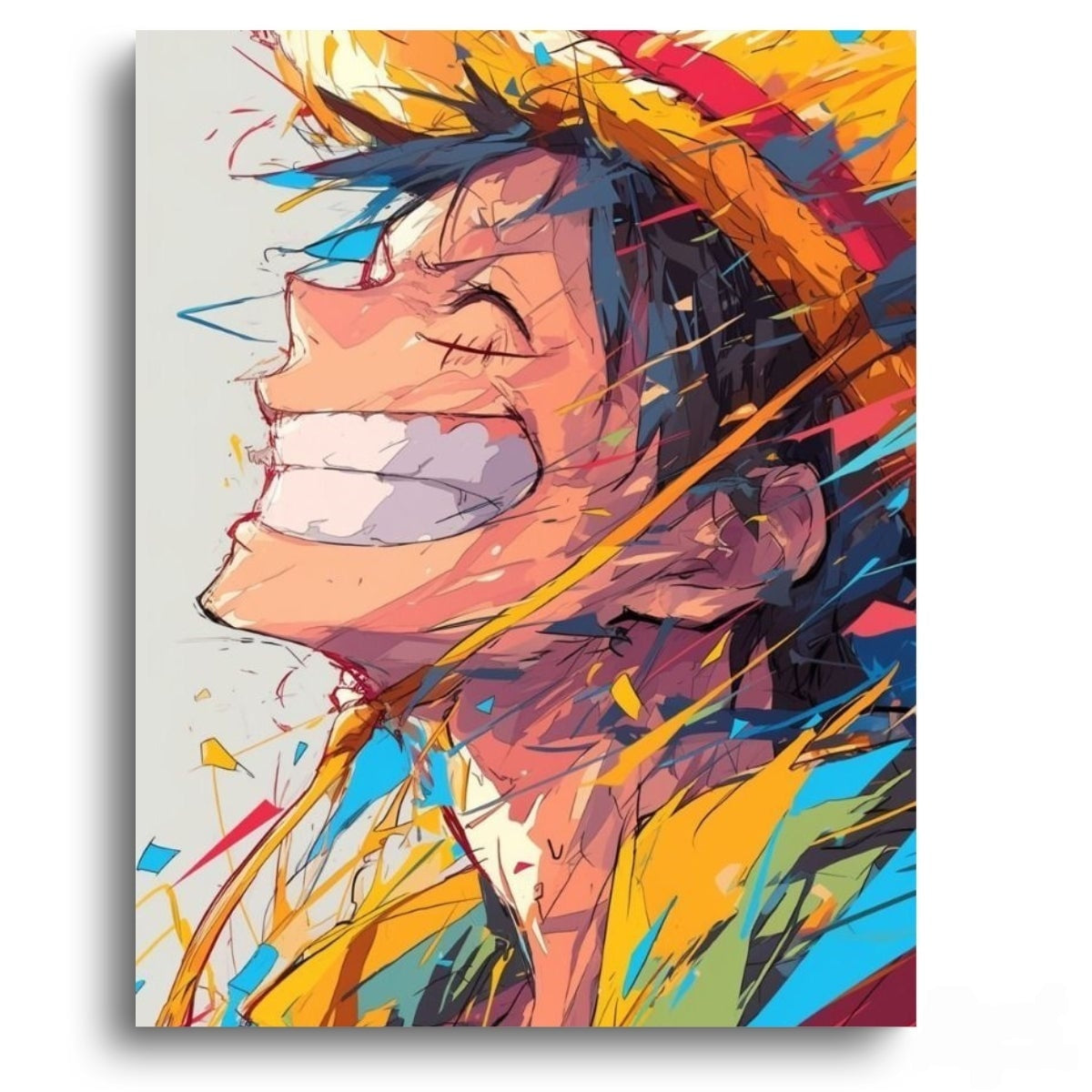 One Piece Smiling Luffy - Anime Paint By Numbers Kit