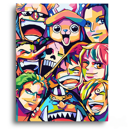 One Piece Straw Hat Crew Anime - Paint By Numbers Kit
