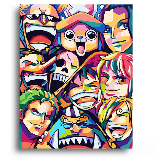 One Piece Straw Hat Crew Anime - Paint By Numbers Kit
