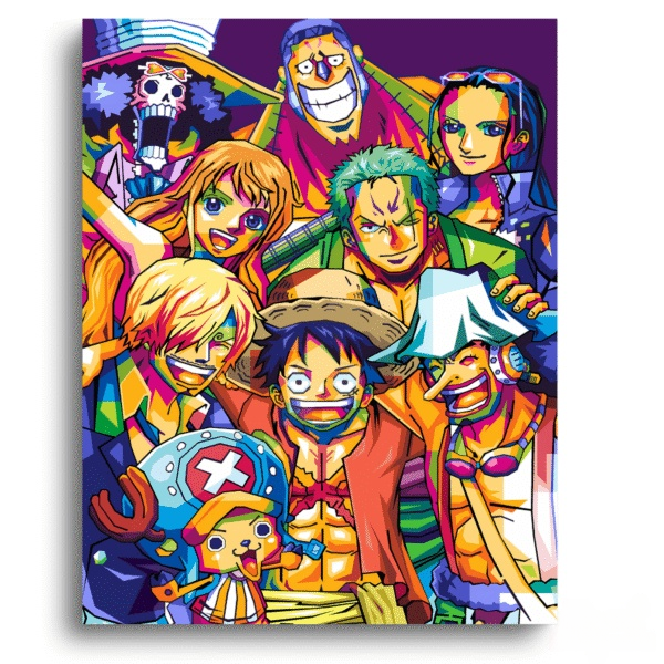 One Piece Straw Hat Crew Pop Art - Anime Painting by numbers